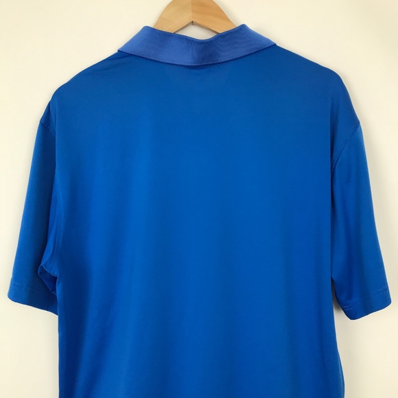 [3 for $15] Master Tech Plain Solid Blue Polo Shirt Sz Large - Picture 5 of 8